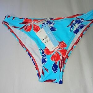 Cupshie Floral Boho Bikini Bottom Stretchy Size Small Brand New